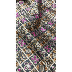 Banarasi Silk Jaal Malti colour boota all over Dupatta