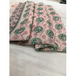 Cotton printed Banarasi saree