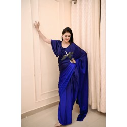 Shaded Satin Hand Work Saree