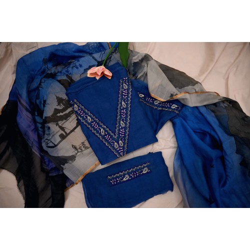 Set with Digital Printed Dupatta